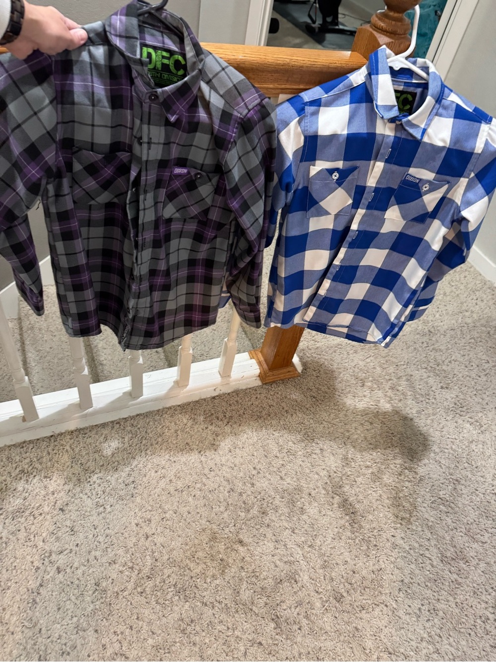 2 medium boys dixxon flannels